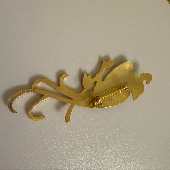 Valentino Women’s  Brooches Enameled Bird Brooch | Boho Vintage Brooches - Picture 4 of 11